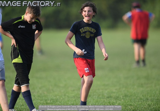 2016-05-28 Rugby Lyons Summer Camp - Hockey Milano Rossoblu U12 e U14